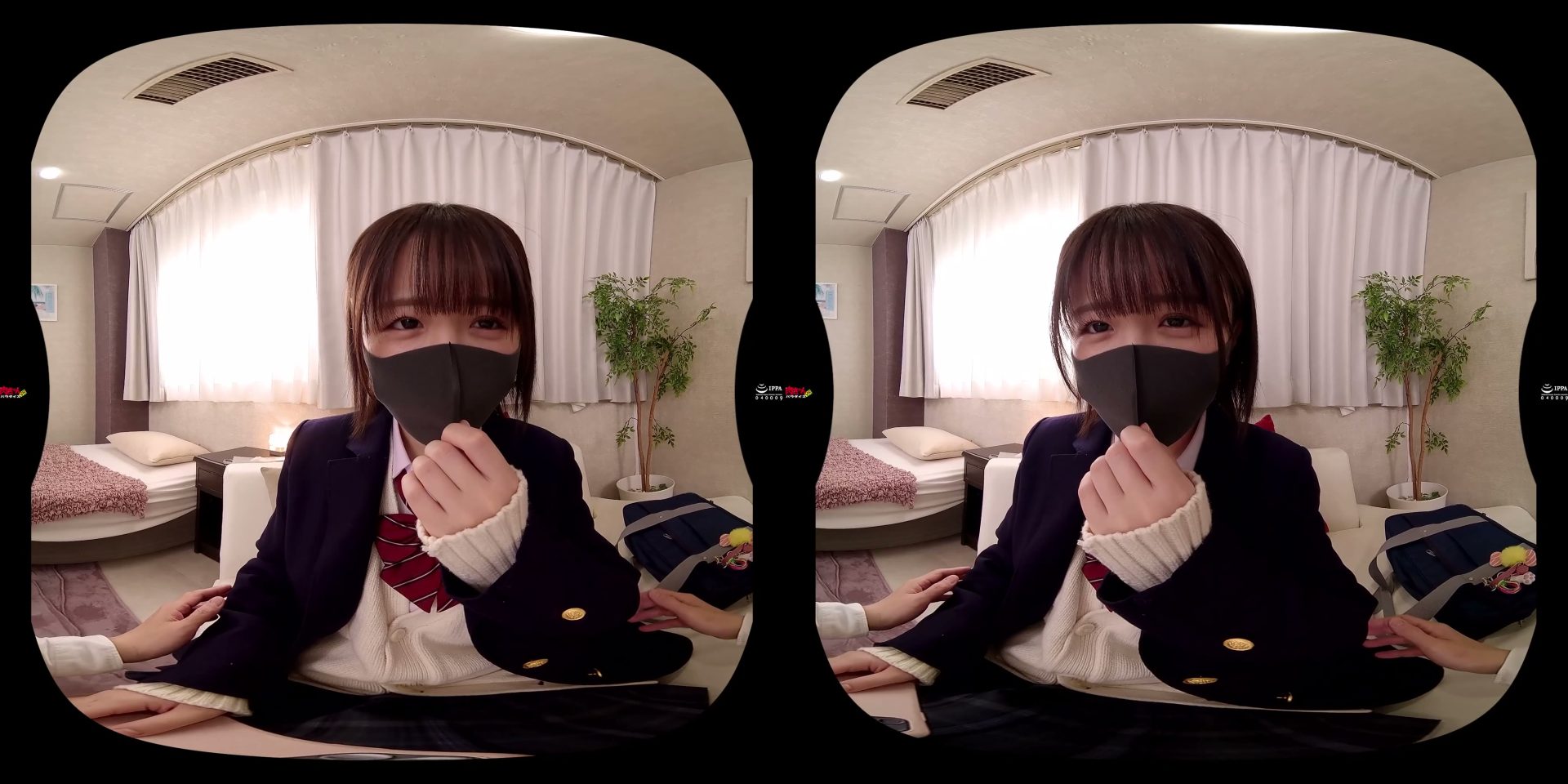 マスク姿が可愛い【シン・肉感追尾特化】けれども小生意気なP活J●にゴム外し生SEXでガツンと制裁!!何度もイキまくり連続中出しでワカラセタVR Kちゃん 013